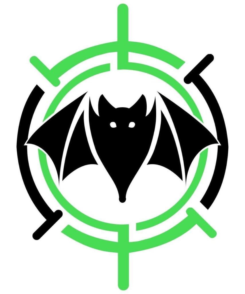 Logo illustration of a bat representing Rodent & Wildlife Control.