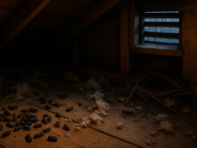 visible signs of a wildlife infestation