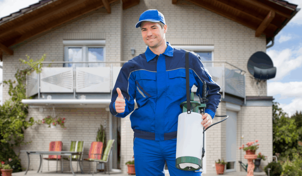 Pest Control Exterminator Man Worker